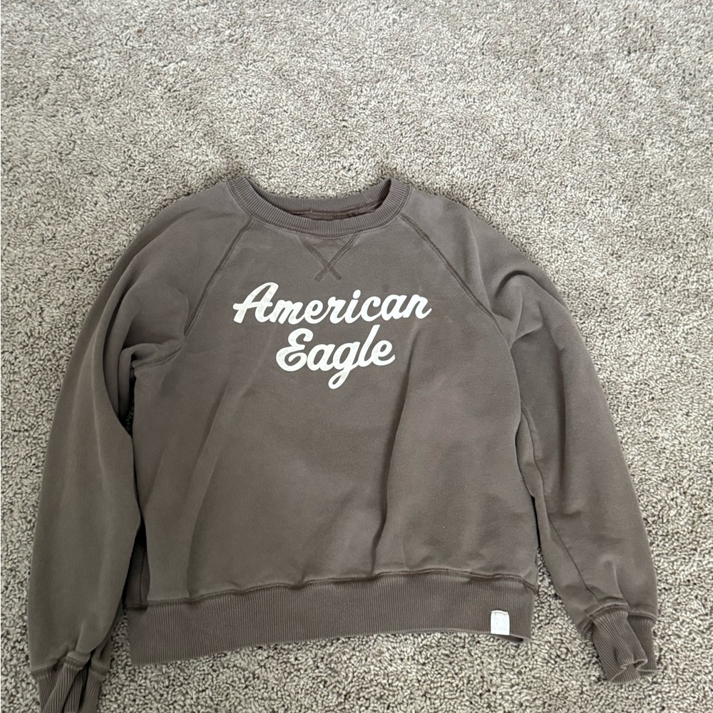 American Eagle Outfitters brown Crew Neck Sweater